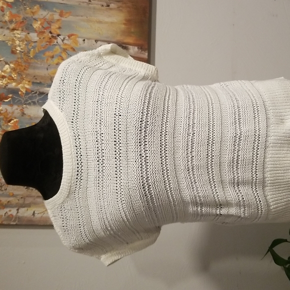 LOFT Knit Cream Sweater, size M - Picture 8 of 12